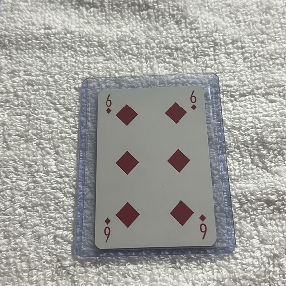 Louis Vuitton blue playing card 6 of diamonds with COA - Picture 2 of 4